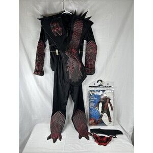 Spirit Halloween Skull Dragon Ninja Costume Child Medium 4-6 Black Red